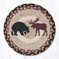 H2H 10 x 10 in. Bear & Moose Printed Round Swatch H22548606